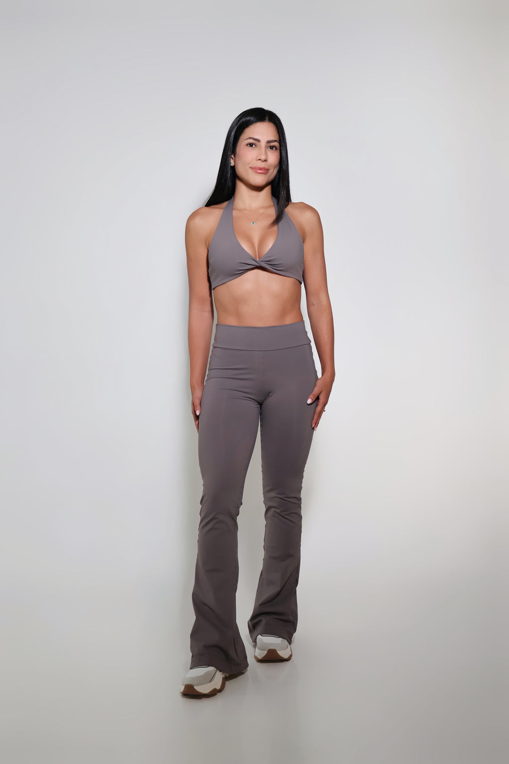 Calça Flare Zoe Chumbo