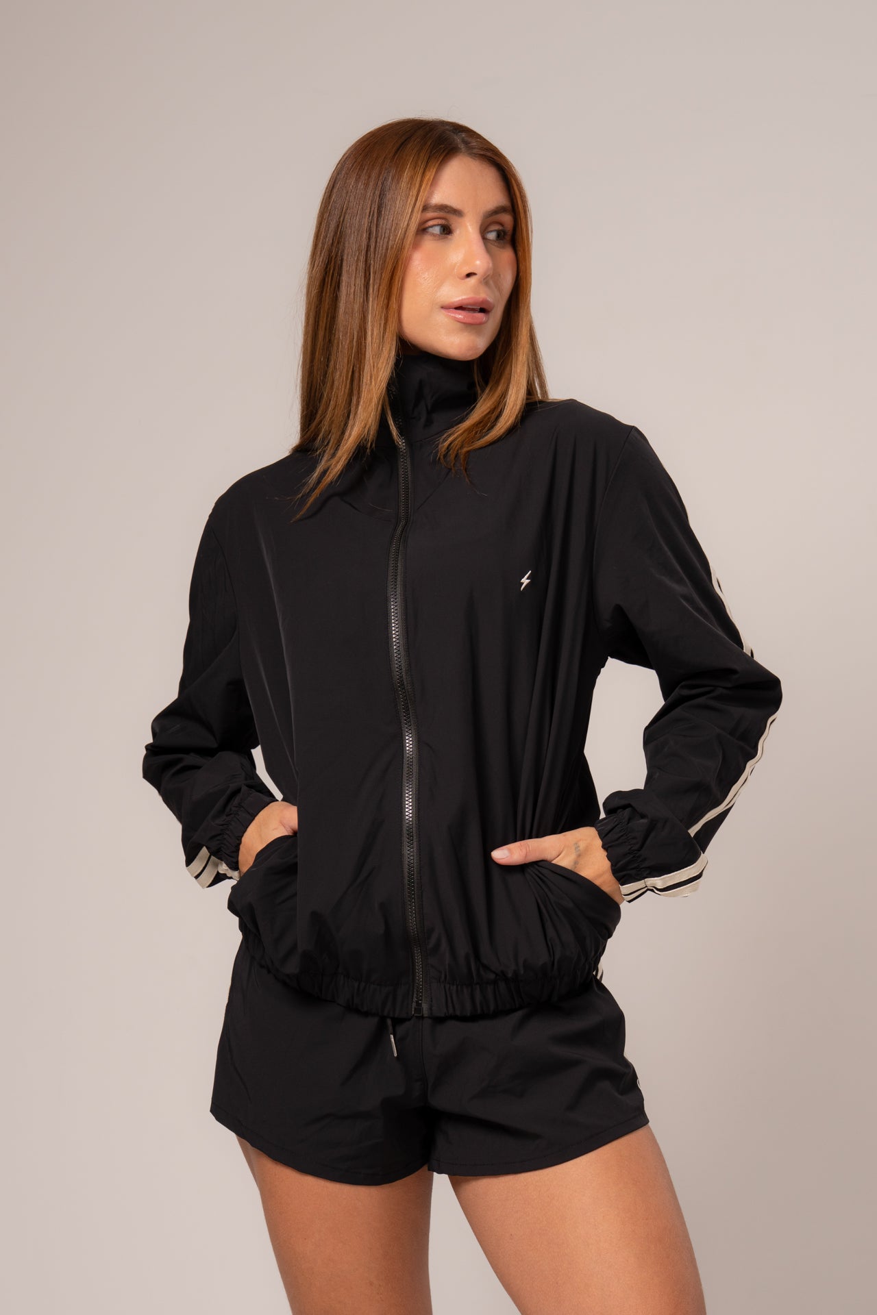 Corta vento de tactel Black