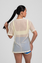 Blusa de Tela Manteiga