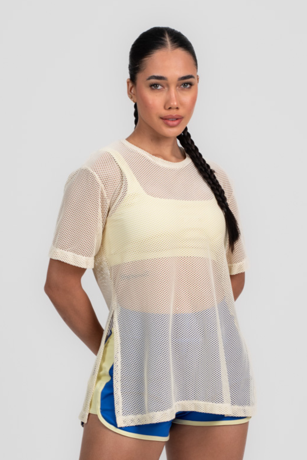 Blusa de Tela Manteiga
