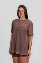 Blusa de Tela Mocca