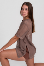 Blusa de Tela Mocca